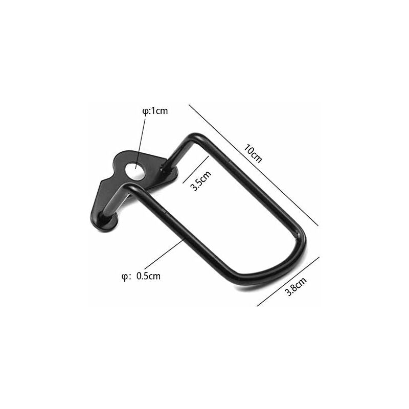 Protecteur Dérailleur Arrière Vélo - Garde Métallique Universel - Pour VTT, Route, Vélo Pliant - 2 Pièces