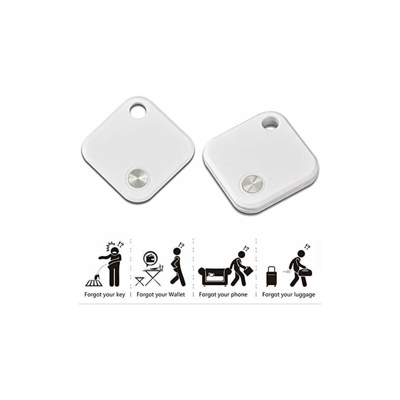 Localisateur de clé, Tracker Bluetooth et Traqueur Sonore, Key Finder  Anti-Perte pour Clés Chiens Chats,Localisateur d'Objets (2 pièces)-Fei Yu