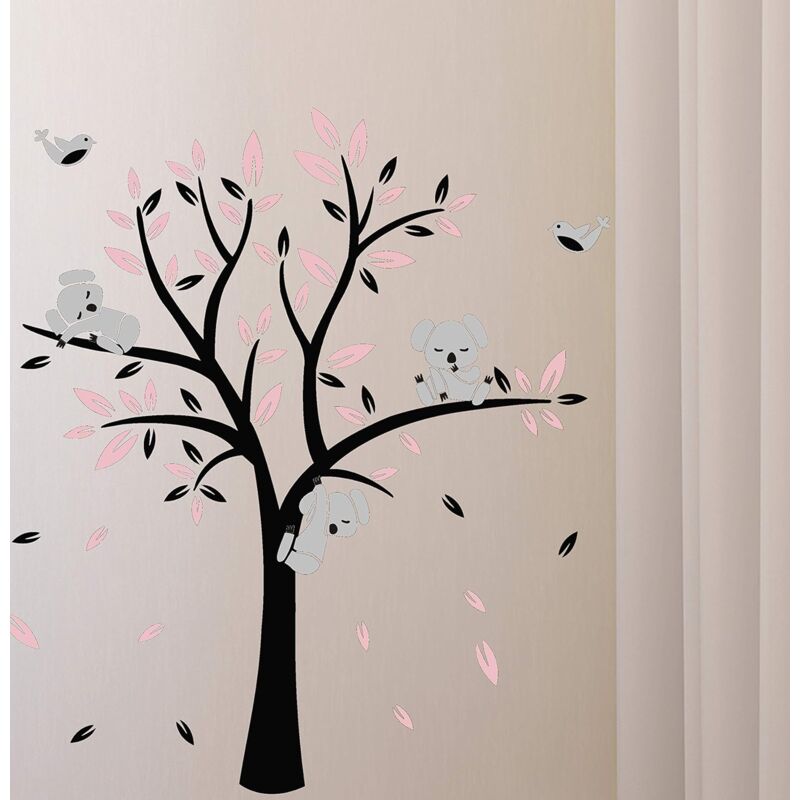 Autocollants Muraux Kina Effet Tissu - Enfant, Écologiques, Repositionnables - Décoration Chambre Bébé