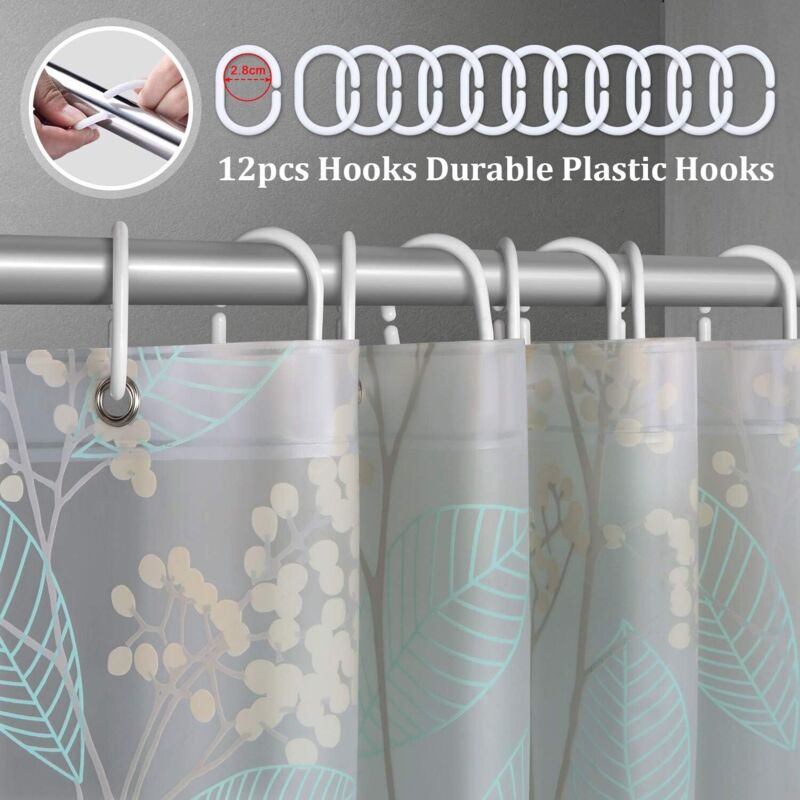 Rideau Douche Motif Carreaux Noir Blanc Rideau De Douche Anti Moisissure Imperméable Rideaux De Douche Pour Baignoire Et Salle De Bains Rideau Douche Tissu Lavables Avec 12 Crochets(180x180