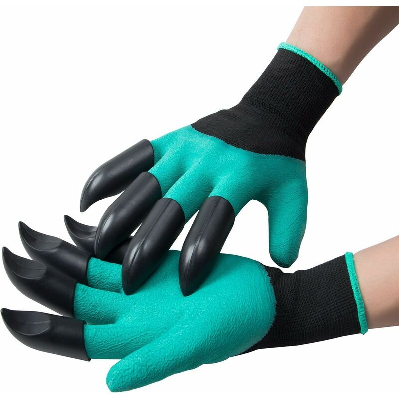 1 Paire, Gants De Jardinage Pour Femmes Et Hommes Gants De Jardin Avec  Griffes En Plastique ABS Gants De Travail De Protection En Plein Air Pour  Le Désherbage, Le Ratissage, L'élagage 