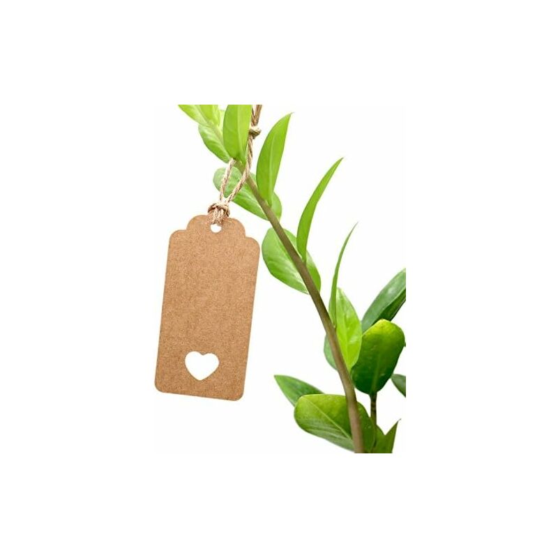 100 étiquette Merci En Carton Kraft - Etiquettes/Etiquettes Kraft