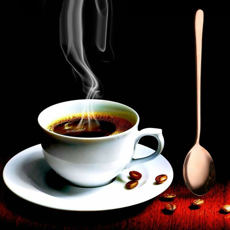 3 Cuillères à Café En Forme De Guitare - Acier Inoxydable Coloré - Pour Agiter Café, Thé, Cocktails - 9