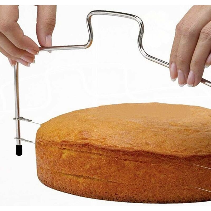 Diviseur à Gâteau En Acier Inoxydable - Tranche 6 à 8 Parts Égales - 31x26,5x7 Cm - Pour Gâteaux, Cheesecakes, Pizzas