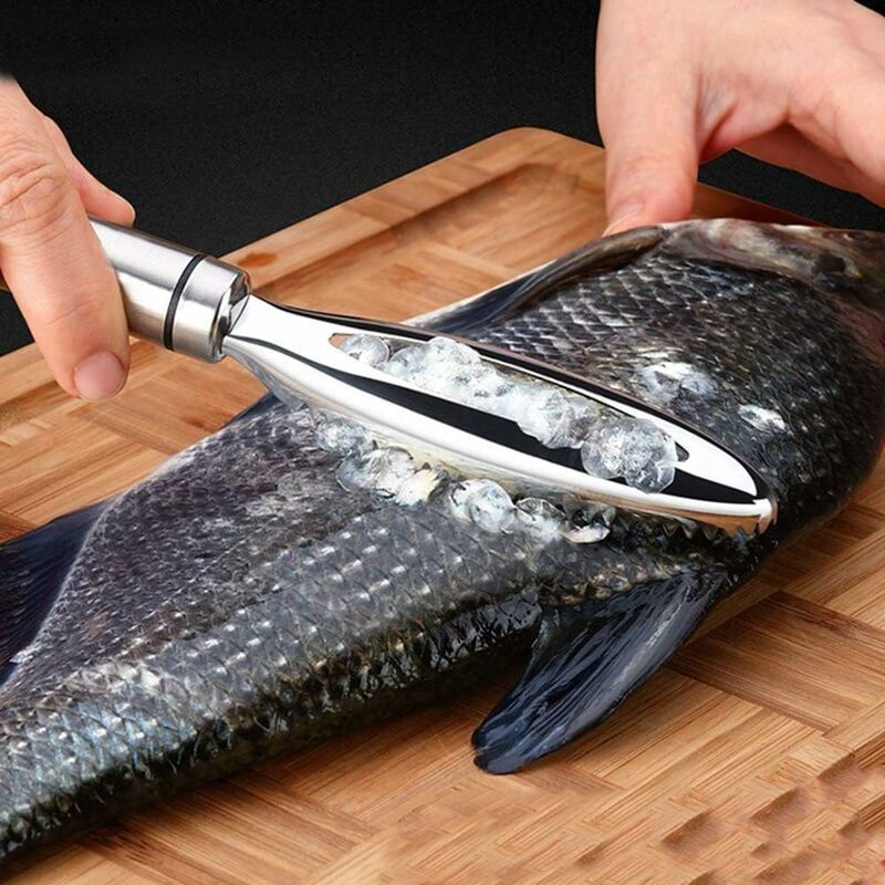 Écailler à Poisson électrique Sans Fil - Grattoir Rechargeable USB, Acier Inox, Pour Cuisine Et Restaurant - 2