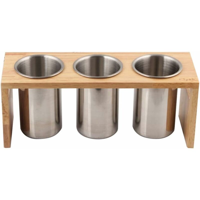 KITEISCAT Organiseur D'argenterie En Bois D'acacia, Organisateur