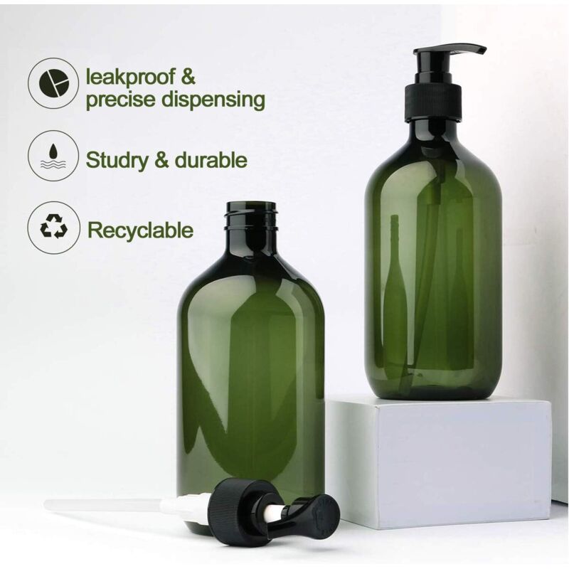 Lot De 2 Flacons Déodorants Vides En Verre 30 Ml - Bouchon Roll-on, Transparent, Rechargeable, Pour Huiles Essentielles Ou Anti-transpirant - 10