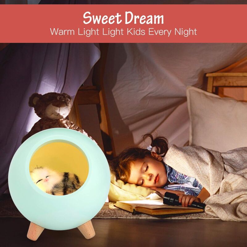 Lampe De Chevet Rechargeable Pour Bébé - Modèle Licorne, Lapin Ou Ciel | LED Réglable, Tactile, Anti-peur | Veilleuse Enfant