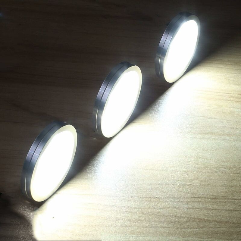 10 Pièces LED Charnière Capteur Lumière pour Placard Armoire Cuisine Lampe  de Nuit Penderie Cabinet Armoire Veilleuse (Cool White) : :  Luminaires et Éclairage