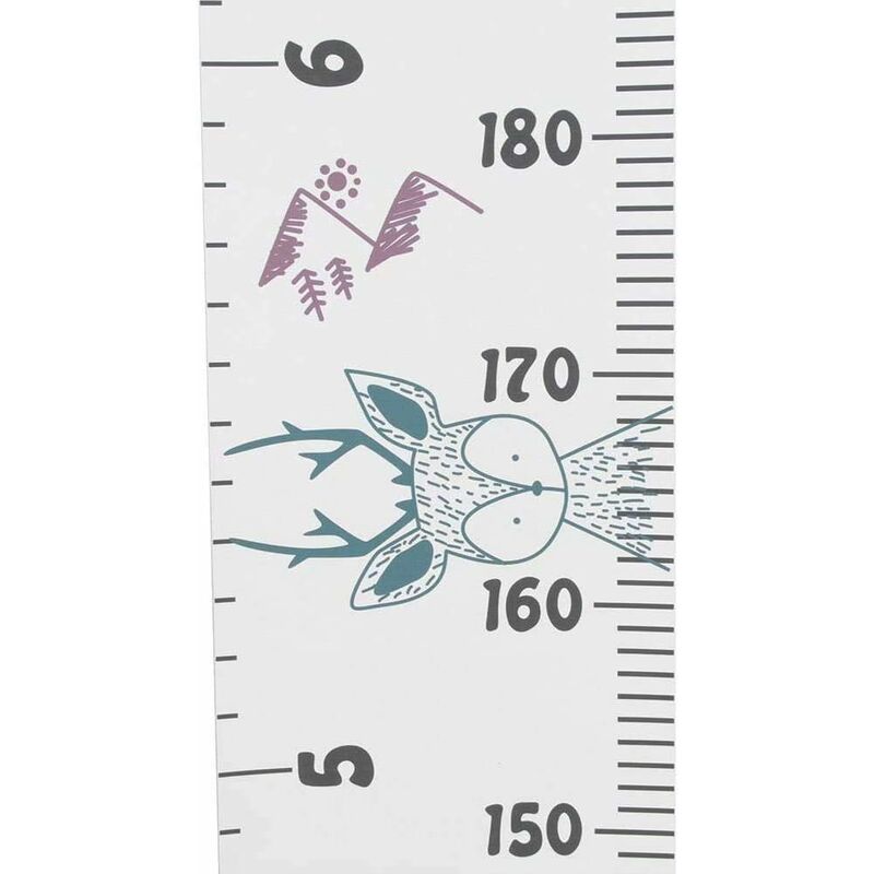 Toise Murale Enfant - Sticker Décoratif Avec Règle De Mesure | Motif Animé Pour Chambre | Tableau De Croissance
