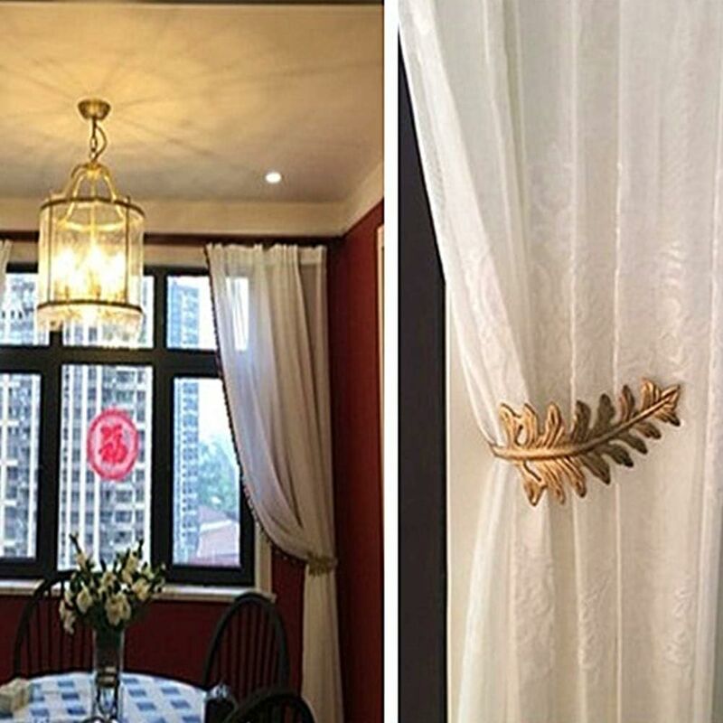 Lot De 2 Embrasses De Rideaux En Métal, Embrasses De Rideaux En Metal Embrasses De Rideaux Crochets Muraux Pour Rideaux Fixes Ou Suspendus 98597228