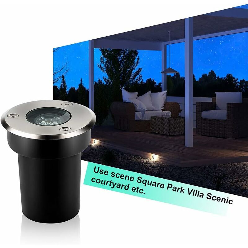 Lampe Jardin Enterré - Spot Encastrable Exterieur, Projecteur Extérieur