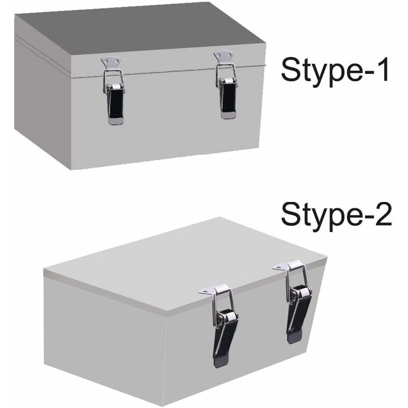 Fermeture A Levier 2 Loquets à Bascule En Acier Inoxydable - Moraillon Verrou Pour Coffre, Boîte, Armoire - 15x40mm Loquet Acier Inoxydable