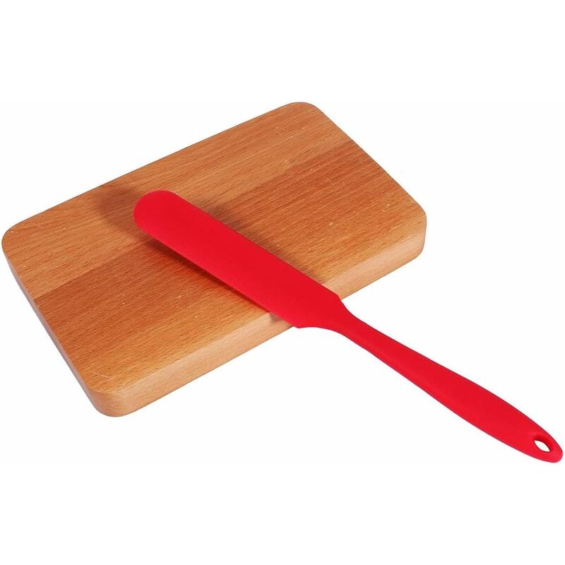 2 pcs cuisine silicone gâteau à la crème spatule mélange grattoir