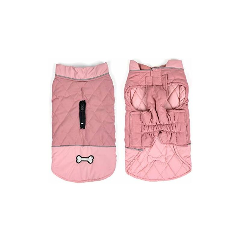 Sweat-shirt / Veste Victoria's Secret - Appliqué Chien "Love", Rose Marbré - Neuf Avec étiquette
