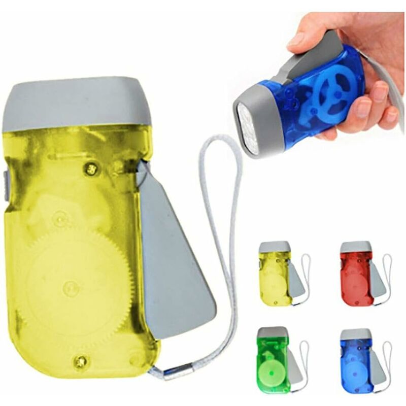 Lampe De Poche Solaire Rechargeable  Paquet De 2 , Lampe De Poche Solaire Rechargeable Paquet De 2 Lampe De Poche A Manivelle Avec Generateur De Lumiere De Secours Led 94371340