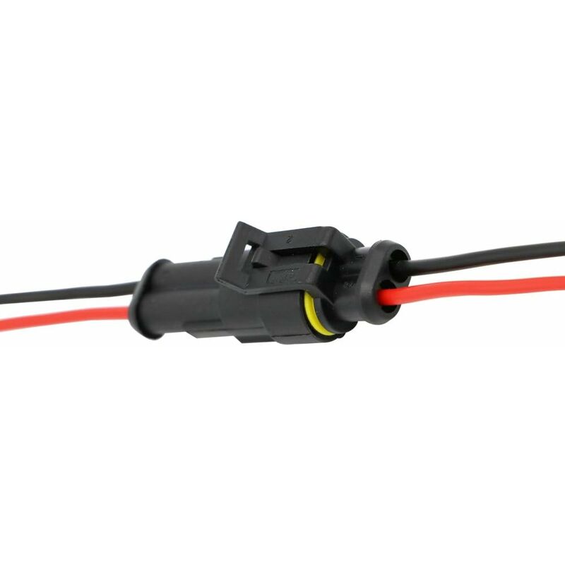 Lot De 10 Connecteurs étanches 2 Voies Pour Câble Auto - En Silicone, Protection Contre L'eau Et La Poussière