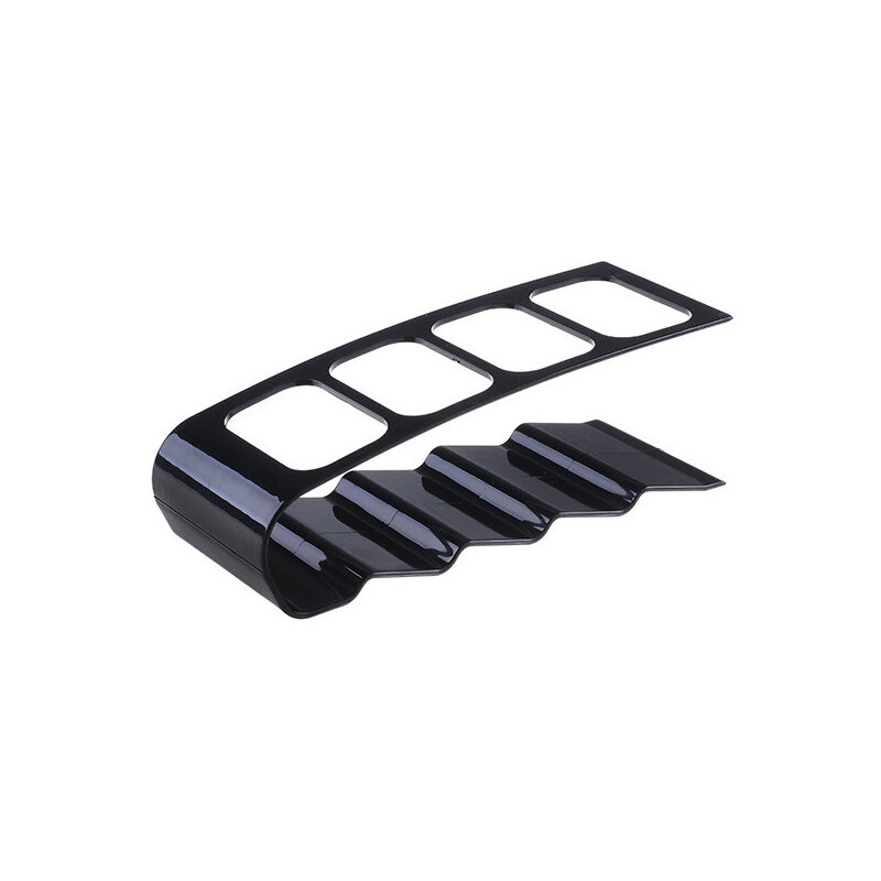 Support Télécommande FUANA 4 Compartiments - Organisateur Bureau Gris ABS