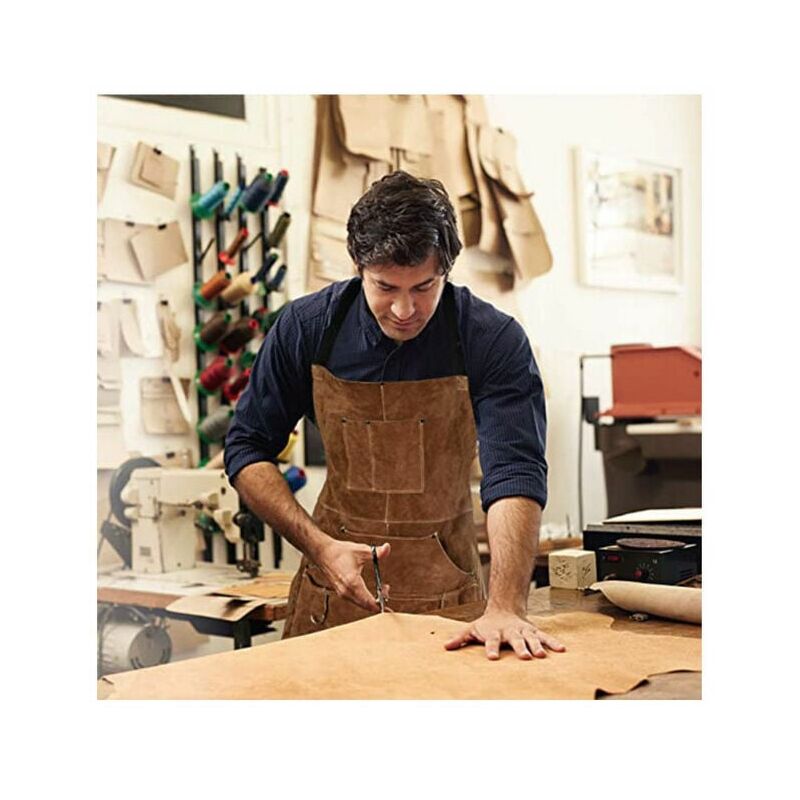 Tablier De Soudage Long En Cuir – Professionnel, Neuf, Protection Maximale