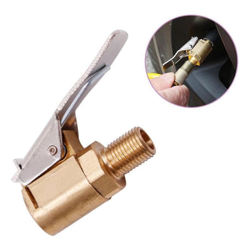 Kit Adaptateurs Valve Pneu 8mm - Pour Pompe à Air Voiture, Vélo, Ballon - Laiton Haute Qualité