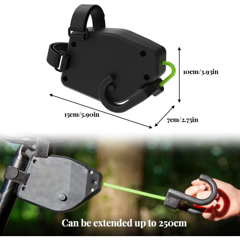 Barre De Remorquage Velo-Corde Remorquage Velo, Laisse Rétractable De 3