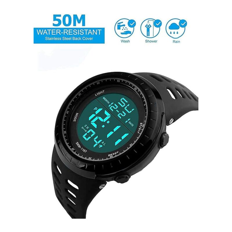 Montre Sport Numérique LED Pour Enfants - Multifonction, Étanche 10 M, Écran Grand Caractères - Idéale Fitness & Quotidien