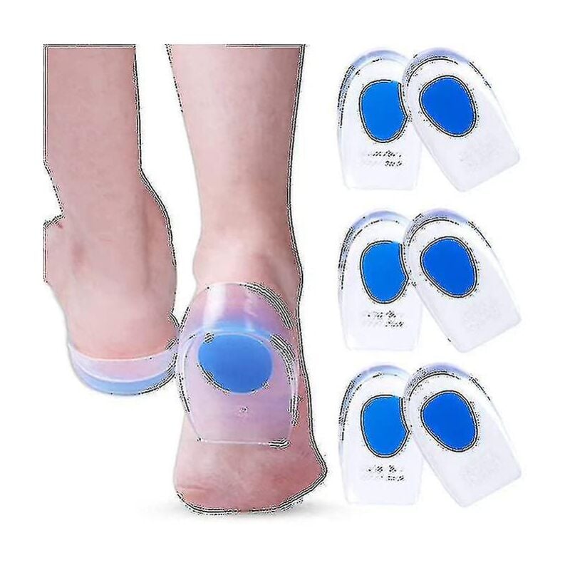 1 Paire De Chaussettes À Talons En Gel Hydratantes Pour Pieds Crevassés Secs