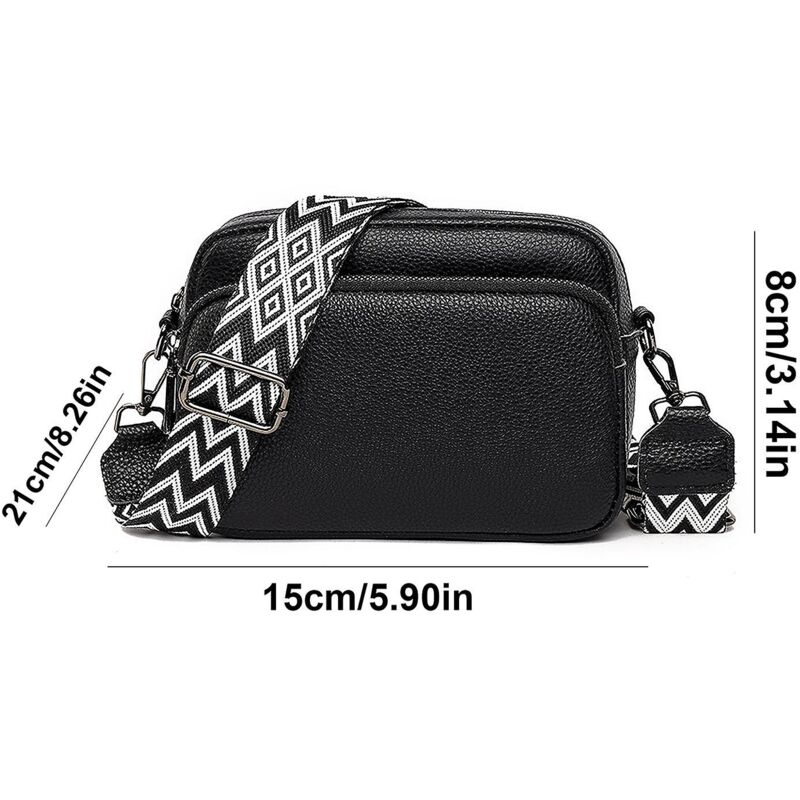 Sac Bandoulière Grand Modèle YOUR COZY Pour Femme - Tissu Coton, Fermeture éclair, Polyvalent Quotidien/voyage