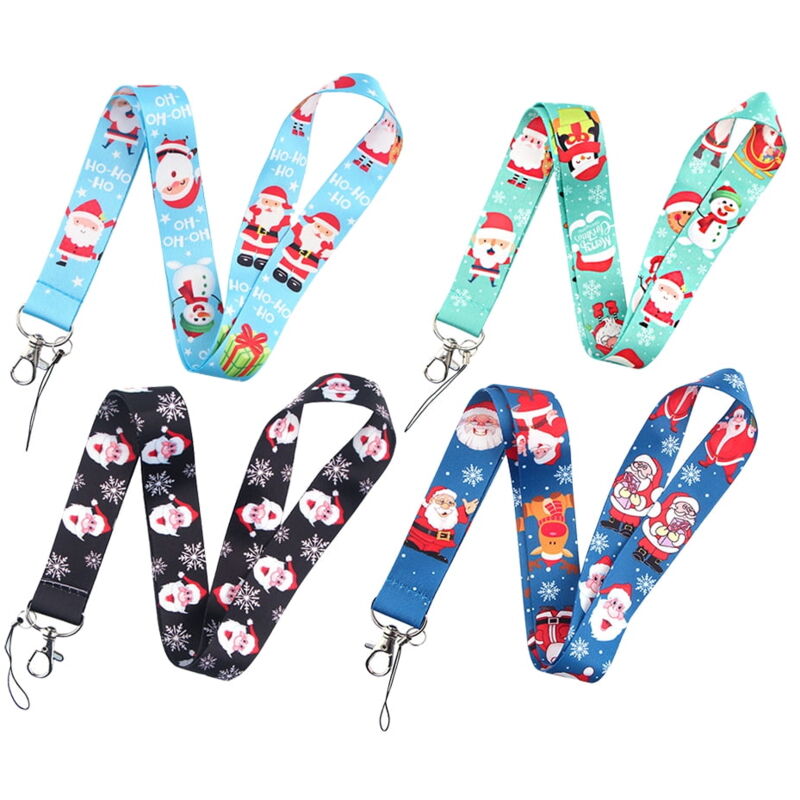 Porte-badge Noël Mignon Avec Cordon - Étui étanche Pour Cartes D'identité, Bureau, école
