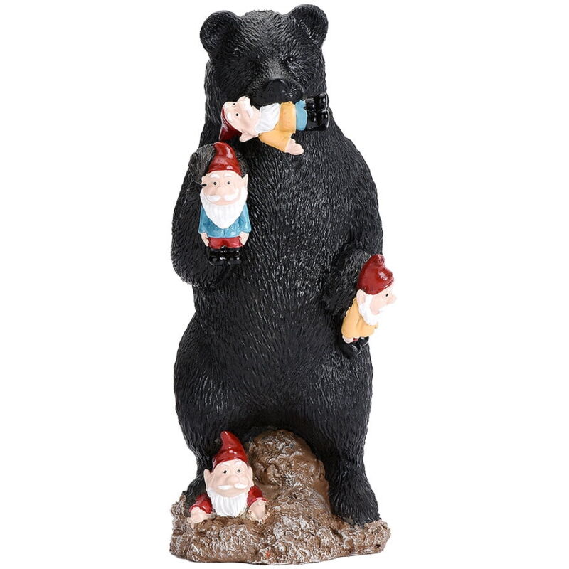 Figurine Ours Pêcheur 6W - Ornement De Maison En Polyrésine (multicolore)