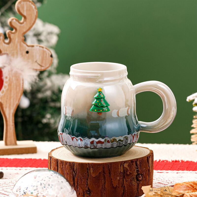 Mug Joyeux Noël En 2 Tailles, Jolies Tasses De Noël, Ensembles De Tasses De Noël, Ensembles De Tasses De Vacances, Tasse De Noël Botanique, Tasse De Noël Des Bois - France