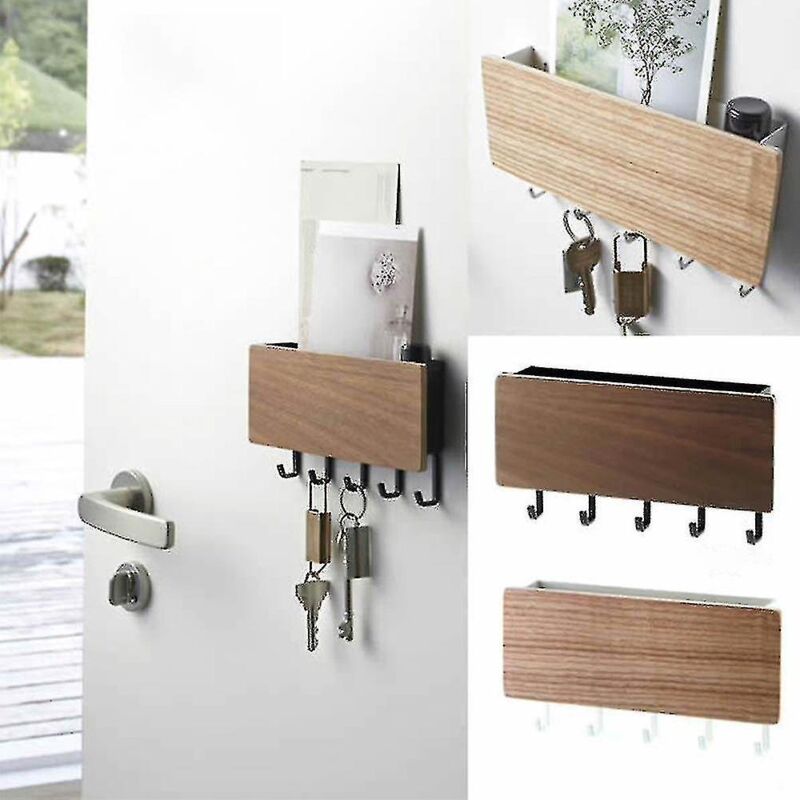 Boîte De Rangement En Bois Pour Produits D'hygiène Féminine - 3 Compartiments, Avec Couvercle - Salle De Bain, Chambre