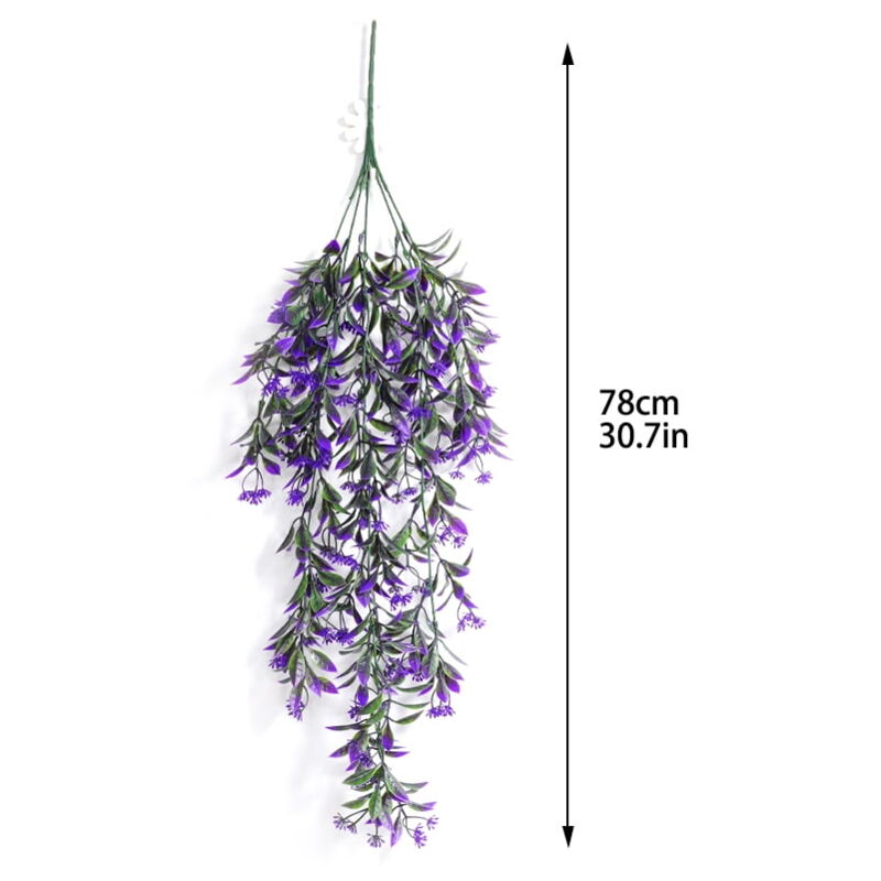 Lot De 2 Lierre Artificiel Plantes Pendantes - Décoration Maison Intérieur Extérieur