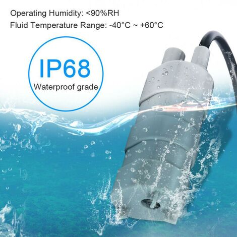 Pompe à Eau 12V MAAS 10 – Immersion 10L/min – Pour Camping-car, Bateau, Jardin, Réservoir