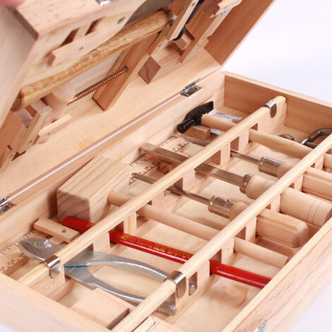Outils de travail Jouet pour enfants Boîte à outils 37 pièces avec perceuse Imitation Jeu éducatif ONE SIZE