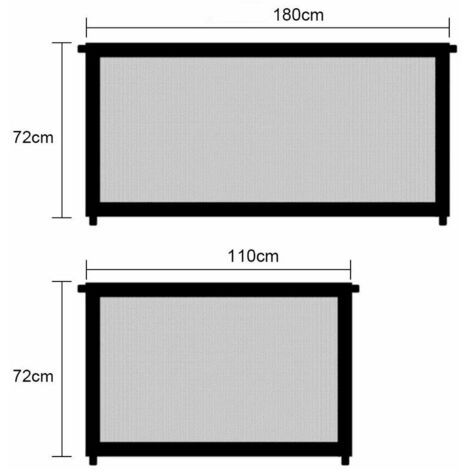Dripex Porte Magique pour Chien 110 × 72 cm, Enceinte de sécurité pour  Chien Portable, Barriere