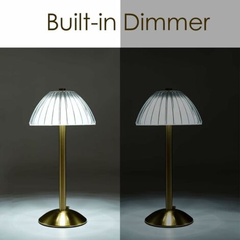 Lampe de table sans fil LED, Lampe de table avec batterie, Lampe de table LED à intensité variable - Lampe de chevet pour salon, chambre à coucher, 3 couleurs de lumière