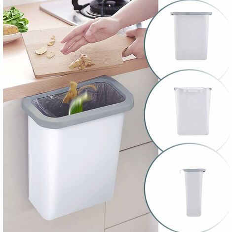 CHILDWEET Poubelle De Cuisine En Grain De Bois Pour La Salle De Bain