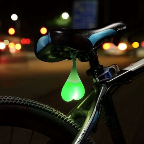 Heart-Shaped Lumière SiliCône Boules Vélo Vélo Feu Arrière LED