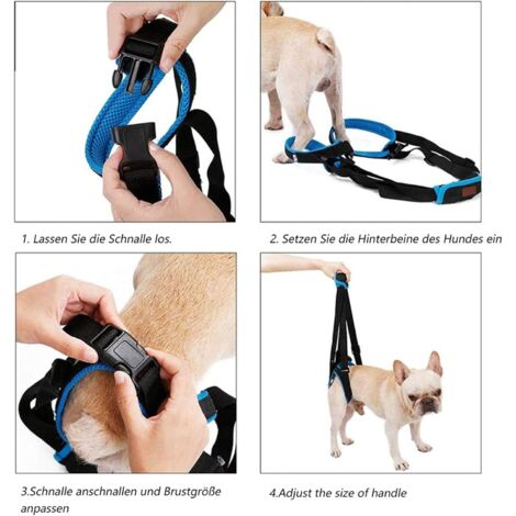 Harnais De Soutien Pour Chien - Écharpe De Transport Réglable Pour Chien âgé/handicapé, Aide à La Marche Et Rééducation