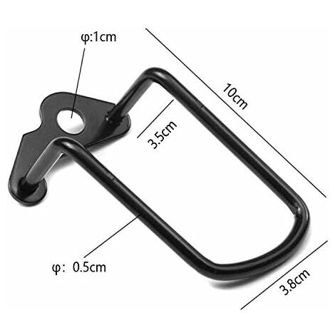 Garde de protection de dérailleur de vélo VTT KEENSO - Blanc - Conception à angle d'arche