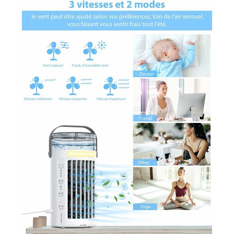 Climatiseur Mobile, Refroidisseur D'Air Portable, Humidificateur