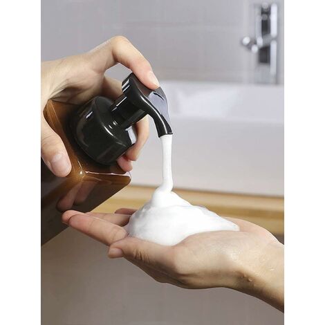 Lot De 2 Flacons à Pompe 1L Réutilisables - Distributeur Savon Étanche Pour Cosmétiques Et Maison