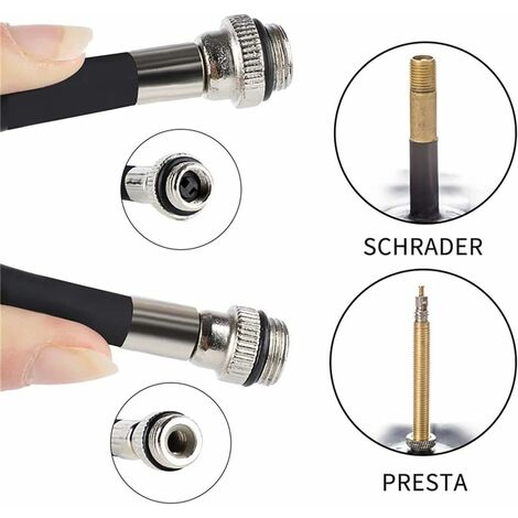 Pompe à Vélo Mini Optio Cycle - 120 PSI - Valve Presta/Schrader - Fixation Cadre - Poids Léger 120g