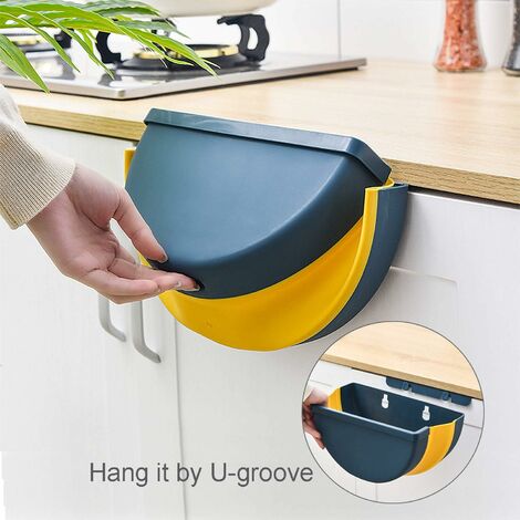 12 Porte-sacs Poubelles De Cuisine - Distributeur Mural, Adhésif, Avec 2 Rouleaux De Sacs (noir) - 4