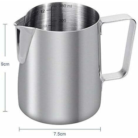 Pichet à lait 600 ml 600 ml 20 oz Espresso Mousseur à lait en acier