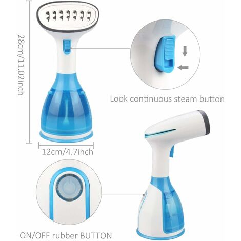 Défroisseur Vapeur, Fer à Repasser Portable 1500W 280ML Réchauffage