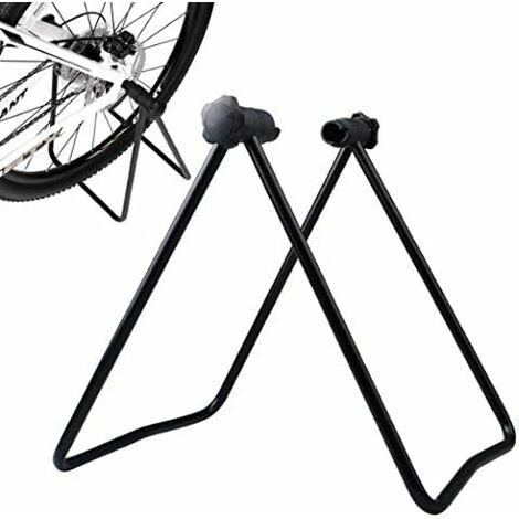 Support Vélo De Sol Réglable - En Acier Carbone Noir, Pour Rangement Intérieur Ou Extérieur