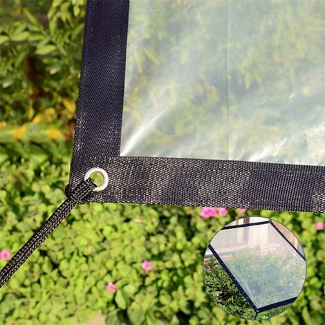 Bache Transparente, Jardin Clair Bache étanche Anti-gel Film Anti-pluie  Film Plastique (2 x 2m