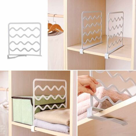 Séparateur De Placard En Fer Multicouche Guaber - Sans Outil, Réglable 38-62 Cm - Organisation Rangement Chambre